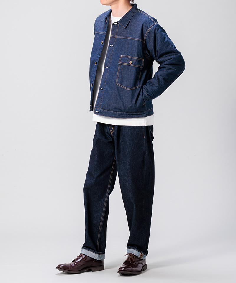 8oz Denim Padded Jacketスタイリング